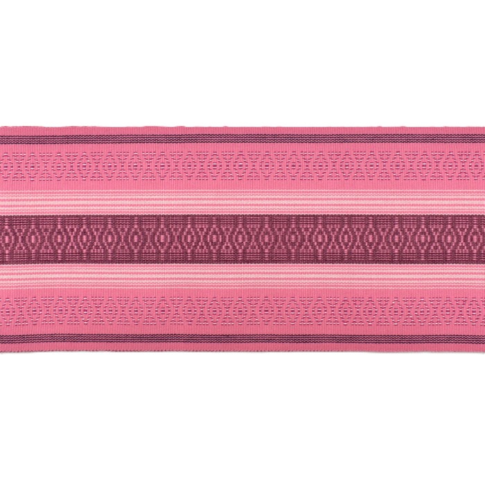 知花花織 半幅帯 ピンク×紫｜沖縄の伝統織物 花織 帯 | hanaito